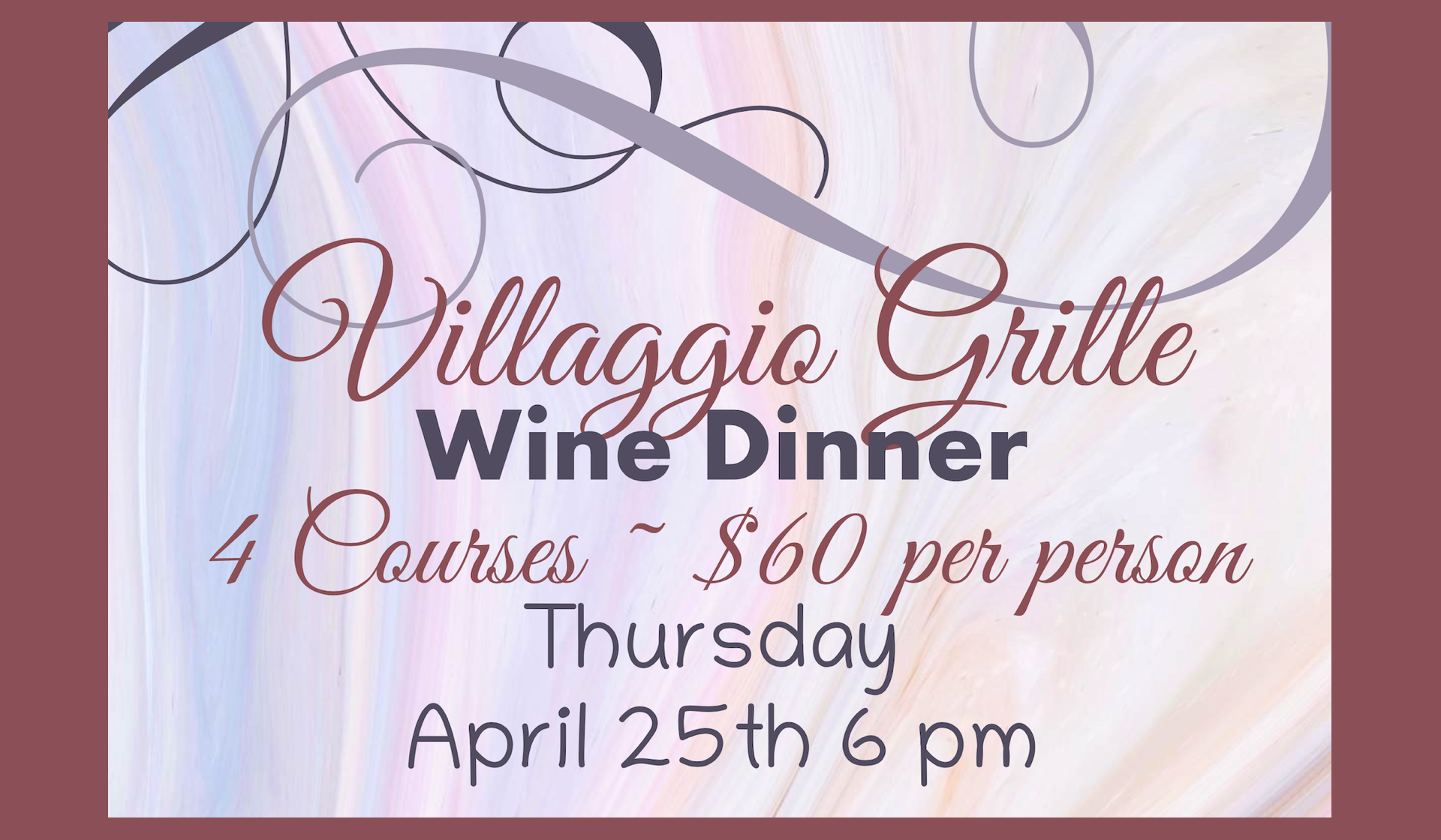 View Villaggio's upcoming wine dinner